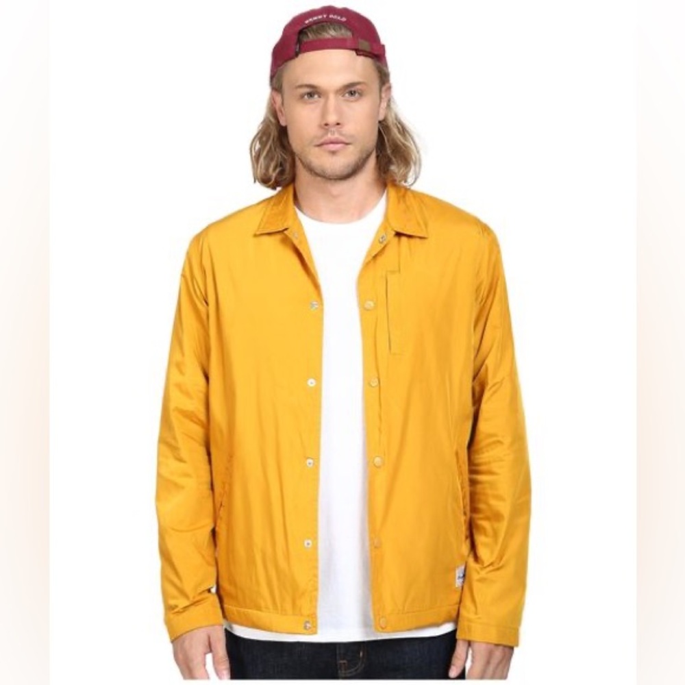 Benny Gold Men’s Coach Jacket Small Yellow “Stay Gold” Rare Streetwear